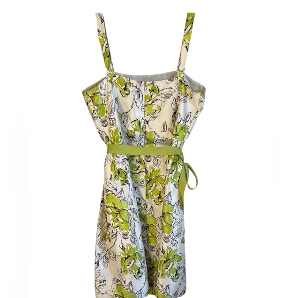 Jessica Howard Floral Green and White Dress size 14